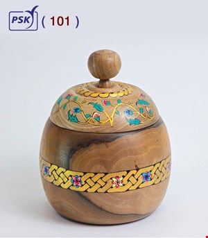 کد 101 - قندان چوبی طرح دار