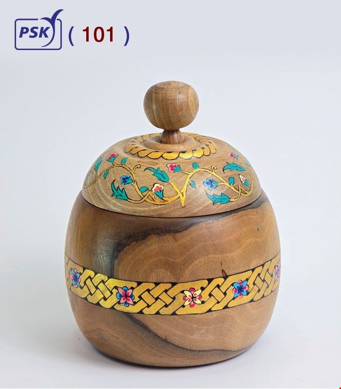 کد 101 - قندان چوبی طرح دار